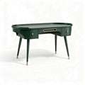 Bureau en bois noir avec tiroirs et pieds dorés dimensions 120 x 60 x 75cm